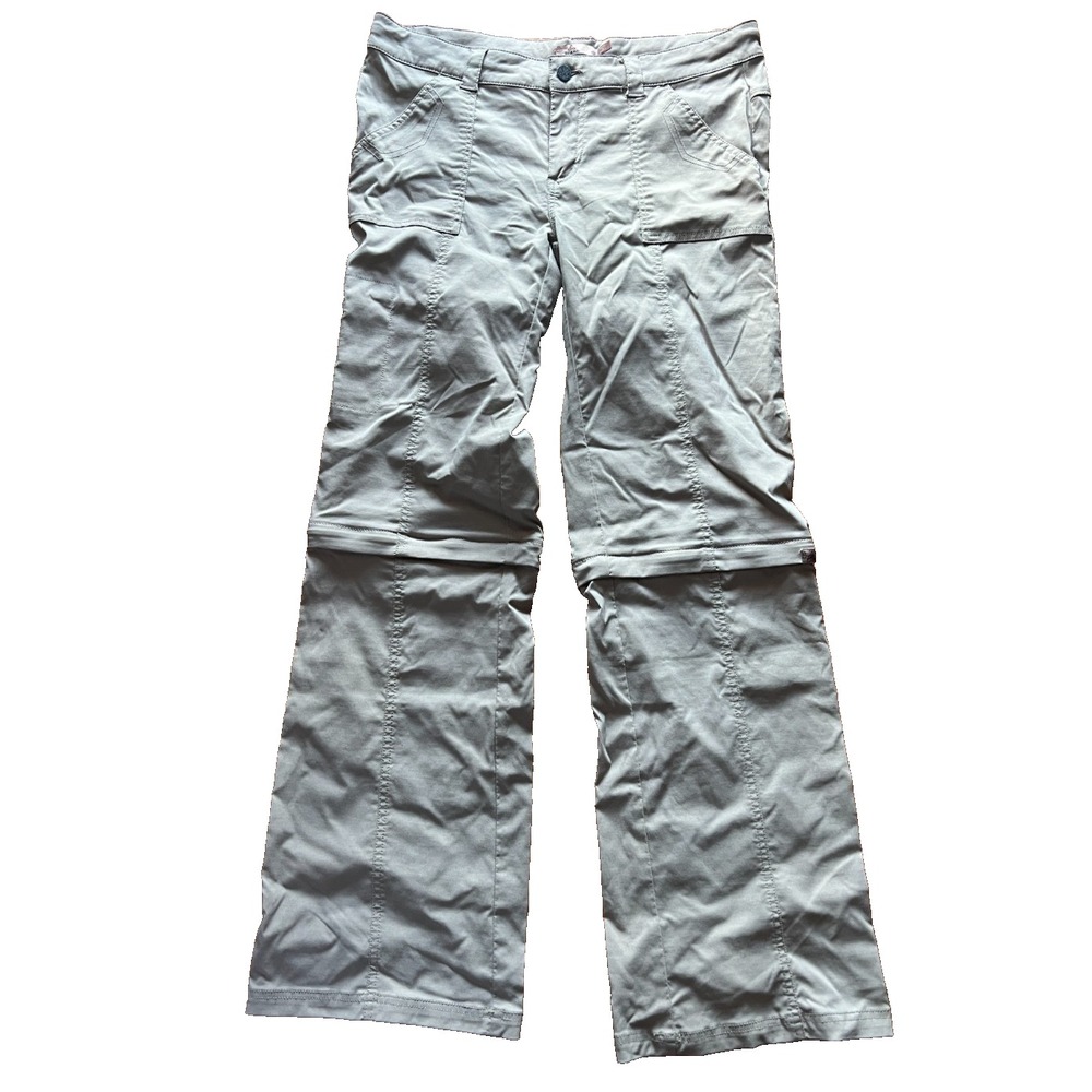 PRANA Womens‎ Pants Beige Khaki Convertible Size 12 34" x 32.5"